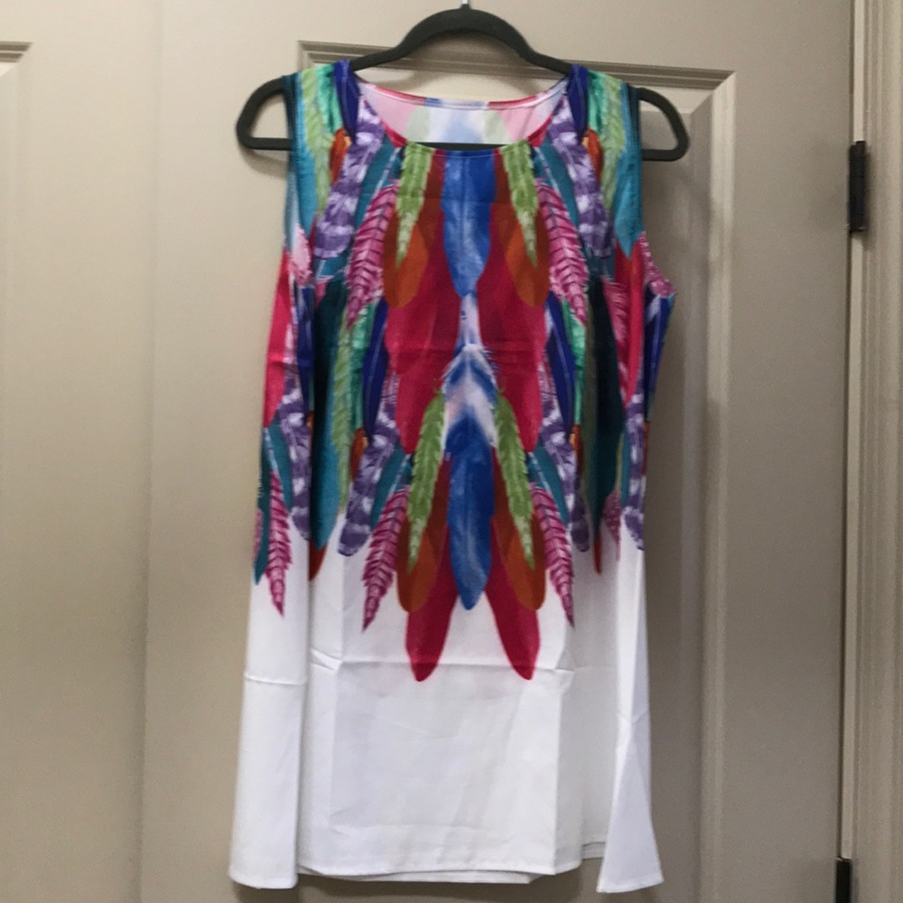 Light weight Summer Sheath Dress (feather pattern)